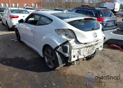 2013 Hyundai Veloster Turbo W/Black z USA, uszkodzony, nr VIN KMHTC6AE6DU129081